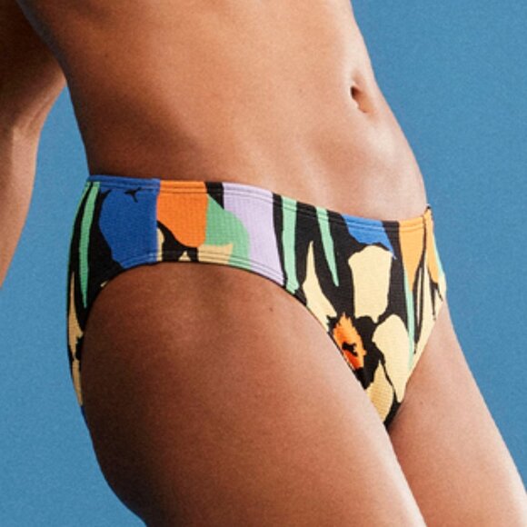 Roxy Color Jam Hipster Bikini Bottom Anthracite Flower Jammin XL - Picture 4 of 13